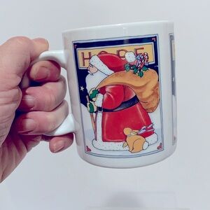 Santa claus old world HOPE coffee mug vintage